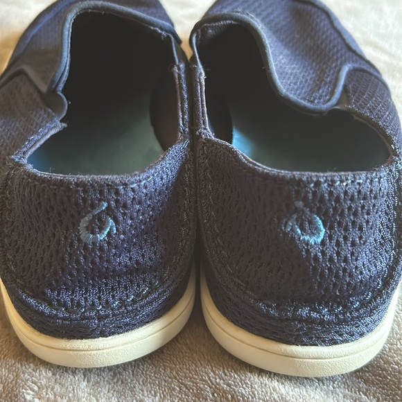 Men's size  8 Olukai  slip ons sneakers navy blue comfortable mesh style - Picture 8 of 14